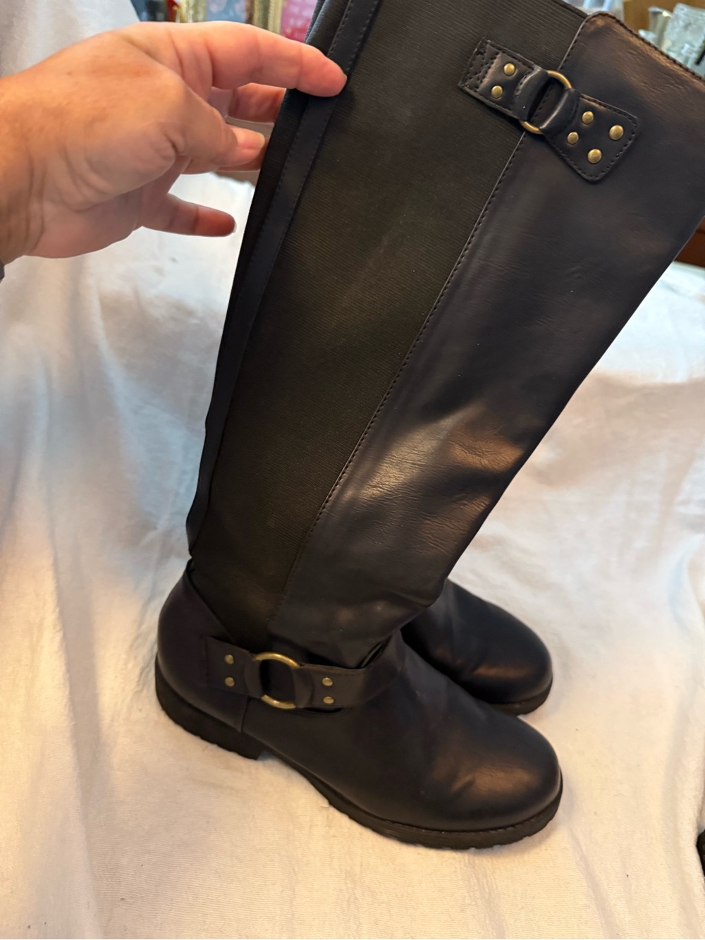 GUESS black high boots - size 8.5US